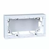 Schneider Electric - Odace Styl, boîte pour montage en saillie Blanc, 2 postes entraxe 71mm - S520764