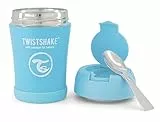 Twistshake Thermal Food Container for Babies and Children - 350ml | Stainless Steel Food Thermos | Keeps Food/Liquid Hot or Cold for 12 Hours | Leak Resistant | Easy Clean | Pastel Blue