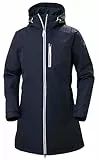 Helly Hansen Long Belfast Winter Jacket Veste d'hiver Femme, Bleu, M