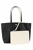 Lacoste Femme Women Shopping Bag Sac à provisions, Noir Farine, Taille Unique