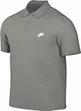 Nike Men's Shirt M NK Club SS Polo Pique, DK Grey Heather/White, FN3894-063, 2XL
