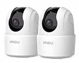 Imou 2K(3MP) Caméra Surveillance WiFi Intérieure Caméra 360° Connectée Smartphone avec Détection Humaine AI Suivi Intelligent Sirène Audio Bidirectionnel Compatible Alexa pour Bébé/Animaux (2 Pièces)
