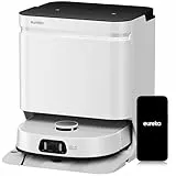 EUREKA J15 Ultra Robot Aspirateur Laveur 19 000 Pa avec Serpillière Extensible Relevable, Brosse Anti Enchevêtrement, Aspirateur Robot avec Station avec Lavage à l'eau Chaude 75°C, Batterie 5 200 mAh