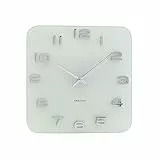 Karlsson KA4399 Vintage Pendule Murale Verre Blanc 4,2 x 35 x 35 cm