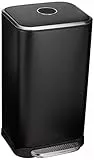 Amazon Basics Poubelle rectangulaire à fermeture douce - 32 l, noir