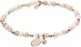 Fossil Bracelet Pour Femmes Bien-Être, Longueur Intérieure : 165mm Bracelet Semi-Précieux Nude, JA6945791