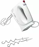 Bosch Electroménager MFQ3030 Batteur à main puissant CleverMixx 350 W, 4 vitesses + turbo. Accessoires inclus. Blanc