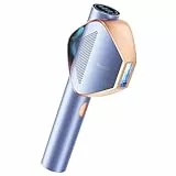 Salloot épilateur lumière pulsée, 4-en-1 Smart PilotX™ APP IPL Épilation Laser pour Femmes et Hommes Visage/Corps/Aisselles, 5°C Sapphire Ice-Cooling Sans Douleur laser epilation (Glow 6 A+)