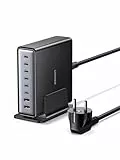 UGREEN 200W 8 Ports Chargeur USB C Rapide Station de Charge Bureau GaN Tech Compatible avec 100W 65W iPhone 16 e Plus Pro Max 15 14 13 12 11 iPad Mini MacBook Pro Air M4 M3 M2 M1 Galaxy S25 S24 S23