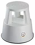 Wedo Step 212237 Tabouret marchepied mobile en plastique Gris lumière