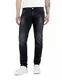 Replay Herren Jeans Anbass Slim-Fit mit Comfort Stretch, Dark Grey 097 (Grau), 32W / 32L
