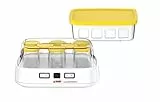 SEB La Yaourtiere 2 Avec écran LCD 2 Programmes automatique Yaourt 8 pots Fromage Blanc Frais 1 L Livret de recettes inclus YG500210