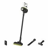 Kärcher Aspirateur sans Fil VC 4 myHome, 2 Vitesses d'Aspiration, Autonomie : jusqu'à 30 Min, Poids : 2,3 kg, Batterie : 21,6 V, Support Mural, Suceur Sol et Fentes, Brosse à Poussière 2 en 1