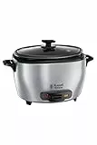 Russell Hobbs Cuiseur de Riz [Familial] Maxicook (5L, 14 portions, 700W, Spatule & Dosette incl., Arrêt & Maintien au Chaud Auto, Idéal aussi pour légumes/poisson etc., Bol antiadhésif) 23570-56