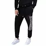Lonsdale London Dartford Homme Bas de survêtement Noir XL 100% Coton Confortable