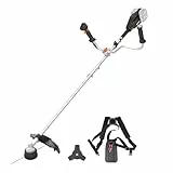 WORX Débroussailleuse sans Fil 40V WG084E.9, Lame de 25,5 cm, Fil de Coupe 38cm, Poignée Guidon, Moteur Brushless, Capot de Protection, Compacte et légère, livrée sans Batterie ni Chargeur