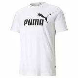 PUMA ESS Logo Tee T-Shirt Homme, XL, Blanc