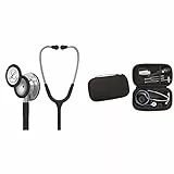 3M Littmann Stéthoscope de Surveillance Classic III, Tubulure Noire, 69 cm, 5620 + GIMA ÉTUI CLASSIC pour stéthoscope - noir.