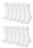 PUMA Lot de 12 paires de chaussettes de tennis unisexes pour homme et femme, 300 - Blanc., 39-42