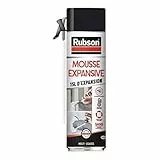 Rubson Mousse Expansive Multi-usages, Mousse Polyuréthane Pour Isolation, Calage Et Rebouchage, Ultra Blanche, 15 Litres D'expansion