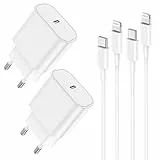 2Pack Cable Chargeur iPhone Rapide Original 13 14,2m Cable USB c vers Lightning et 20W USB C Adaptateur Secteur avec Type C Câble pour Apple iPhone 14 Pro Max/14 Plus/13/12 Mini/11/SE/iPad