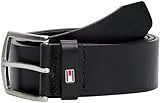Tommy Hilfiger Ceinture Homme New Denton Belt 4.0 Ceinture Cuir, Noir (Black), 100