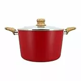 MENASTYL - Faitout 24cm Colorama magenta - En Aluminium - Revêtement antiadhésif en céramique - Tous feux dont induction