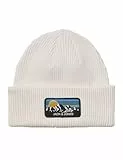 JACK & JONES Jacpeak Bonnet tricoté, Cloud Dancer, Taille Unique Homme