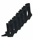 FALKE Happy Multipack M So coton unies lot de 6 paires, Chaussettes Homme, Noir Black 3000, 39-42