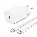 Chargeur Rapide Cable pour iPhone 14 13, Chargeur Original USB C 20W avec câble de Charge USB c vers Lightning 2m certifié Apple pour iPhone 14 13 12 11 Plus Pro Max SE XR XS X 8/7/6/se/iPad
