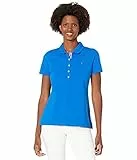 Tommy Hilfiger Short Sleeve Polo, Cerulean, S Femme