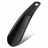 ZOMAKE Chausse Pied en Plastique 16cm - Chausse-Pieds Plastique Petit Court - Chausse Pied Pratique de Voyage pour Les Femmes Les Enfants et Les Personnes âgées（Noir