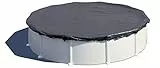 GRE CIPR401 - Bâche d'hiver pour piscines Rondes de 400cm de diamètre, épaisseur 120g/m². Couleur Noire