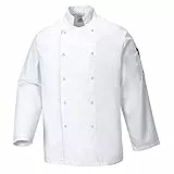 Portwest C833 Veste de Cuisine Suffolk pour Chef Blanc, XXXL