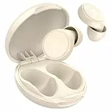 2025 Bouchon d'oreille pour dormir, 45dB boule quies réutilisables réduisant le bruit pour dormir, doux et réutilisables, bons pour dormir, voyager, se concentrer, concerts (Blanc)