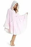 CityComfort Sweat - Pull Plaid Femme en Polaire - Plaid Manches Femme (Rose,Taille Unique)