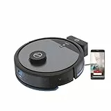 Hoover HG530H Robot Aspirateur Wet & Dry Aspire et Nettoie, Brosse XL, Grande Autonomie 90min, Puissant, Ultra Silencieux 68 dBA, Capteurs Anti Chute, Station de Recharge, Programmable, Application