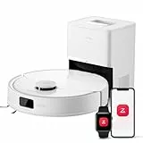 roborock Q10 X5+ Aspirateur Robot avec Station, Aspiration 10000 Pa, Autovidante pour 7 semaines, Évitement Intelligent des Obstacles, Brosses Doubles Anti-Enchevêtrement, Blanc