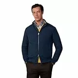Hackett London Blouson avec Logo Heritage Veste, Bleu (Midnight), M Homme