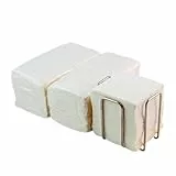 Lot de 300 serviettes cocktail en papier blanc + porte-serviettes de table en acier inoxydable - Texture micro-point - Plus épaisses et absorbantes - 10 x 10 cm pliées - Hostelnovo