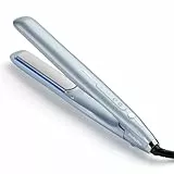 BaByliss Lisseur Cheveux Hydro Fusion – Double Technologie ionique, Anti-Frisottis, 5 réglages de température, Chauffe rapide, Arrêt Automatique– Bleu, ST573E