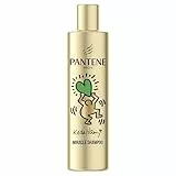 Pantene Pro-V x Keith Haring Art Collection Lisse & Soyeux Miracle Shampoing 250ml Cheveux Frisés et Secs, Formule PRO-V avec Active Nutri-Plex, Aide à Réparer les Cheveux Secs, Ternes et Frisés