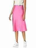 The Drop Maya Jupe soyeuse à enfiler pour Femme, Rose fuchsia, M