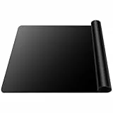 Kssvzz Tapis Silicone Grand 70 x 50cm, Antidérapant et Résistant à la Chaleur, Pour Table et Plan de Travail Cuisine, Resine Epoxy (Noir)