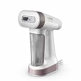 Calor Pure Force 2en1, Défroisseur à main et fer à repasser, Utilisation verticale/horizontale,1800W, 35g/min, Prêt en 25s, Autonomie 12min, DT8720C0, Rose Métallisé/Blanc Neige