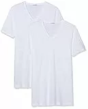 Eminence Lot de 2 Maillot de Corps col V, T5 (XL), Tee-Shirt Col V, Blanc,