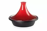 Le Creuset Tajine en Fonte Émaillée, Ronde, 31 cm, Cerise, 25138310600422