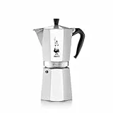 Bialetti - Moka Express: La Cafetière Expresso Iconique, Le Vrai Café Italien, Cafetière Moka 12 Tasses (670 Ml), Aluminium, Argenté - Pas pour l'induction
