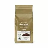 by Amazon House Blend Grains de café , torréfaction moyennement poussée, 100% Arabica, 1 kg, lot de 1, Certifiés Rainforest Alliance