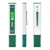 Homcoice pH Mètre Numérique avec Litmus Bandelette Test Fonction/Température, Multifonctionnel Testeur pH Piscine 0,01 Haute précision, Testeur Qualité Eau avec Fonction ATC